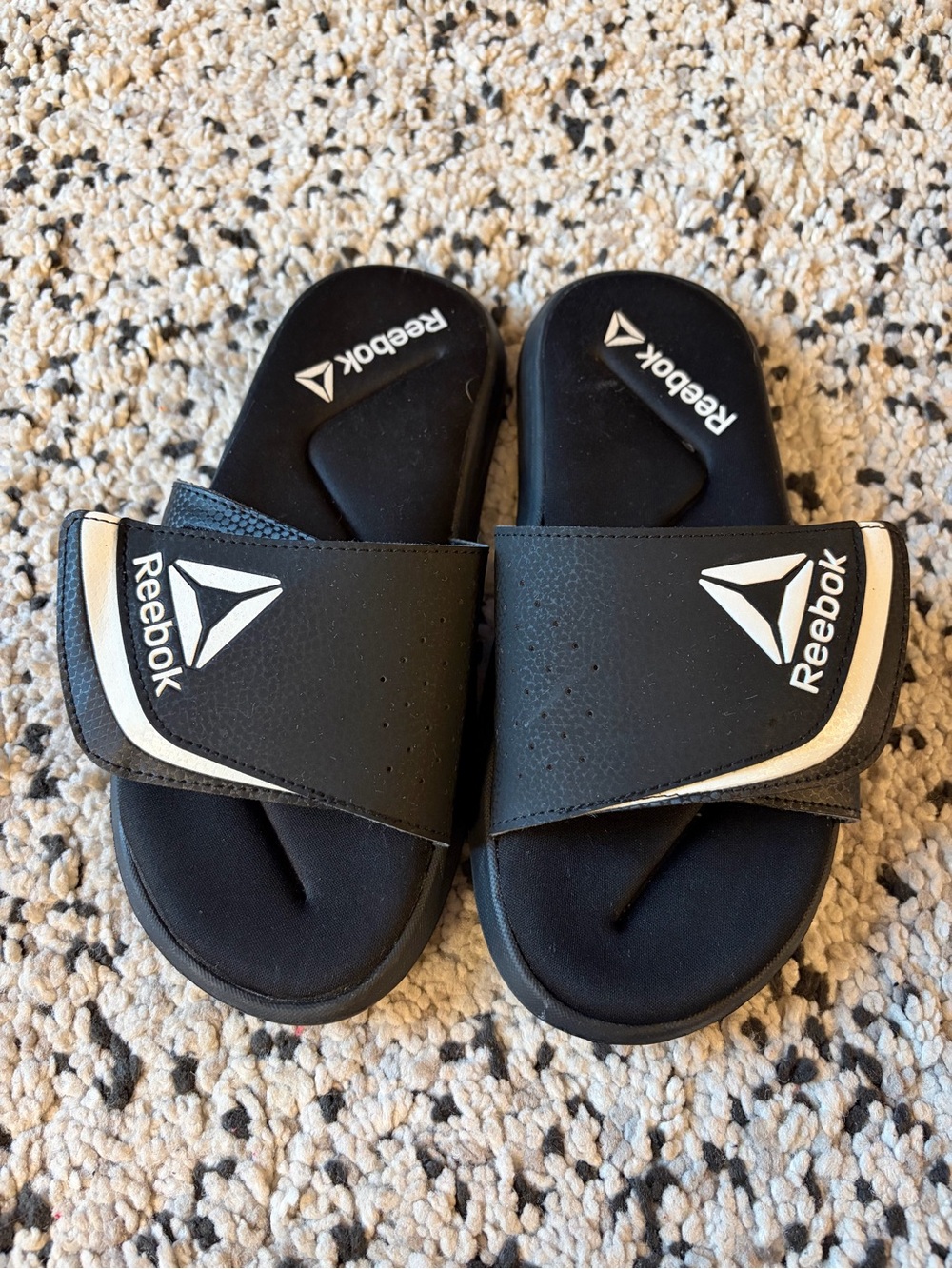 Reebok Black Slide Sandals